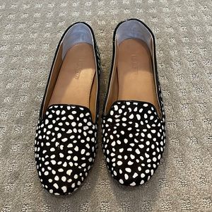 J.Crew  Black and White calf hair shoes size 8.5